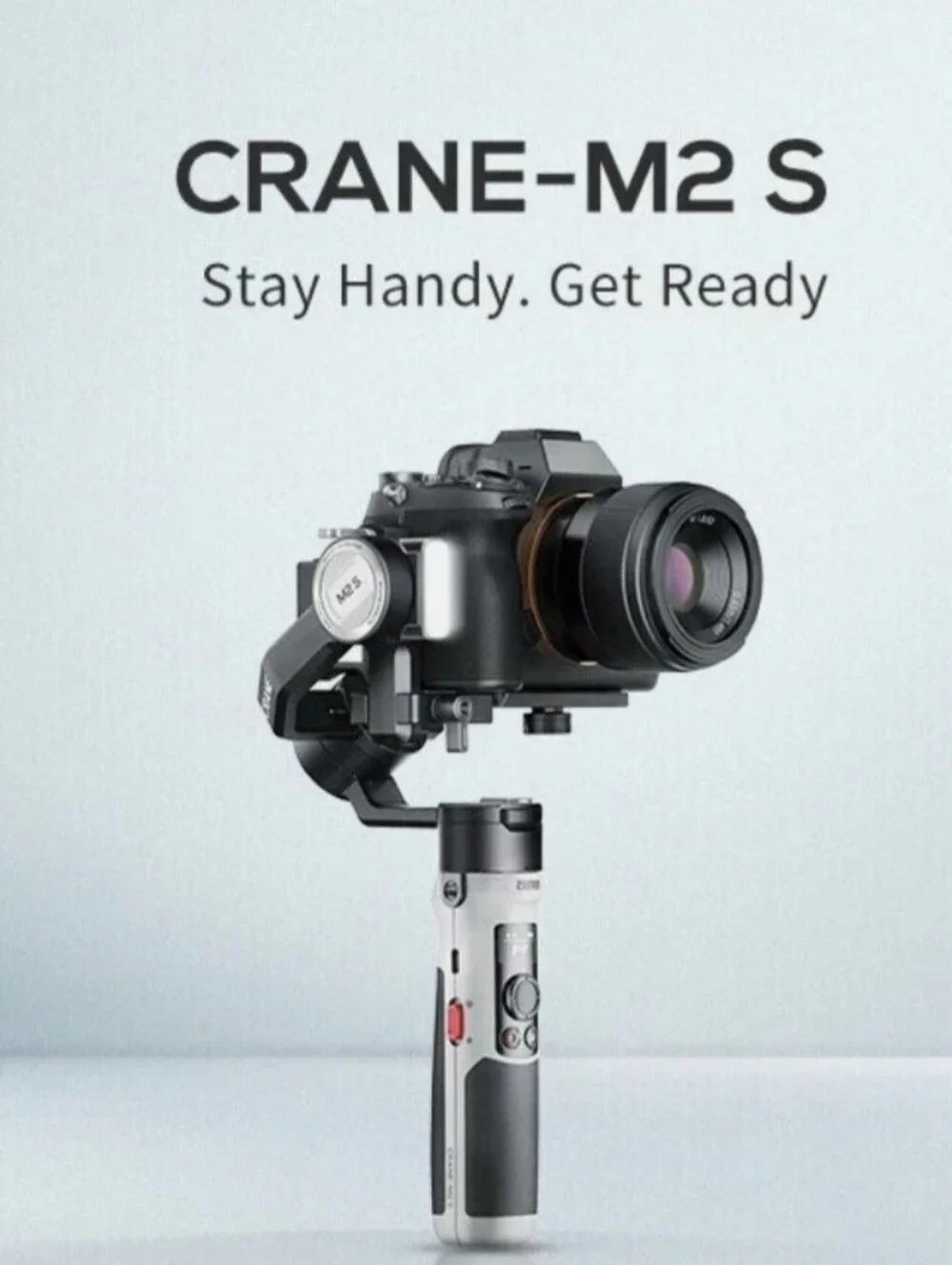 Camera Gimbal Stabilizer Handheld 3-Axis - White & Black